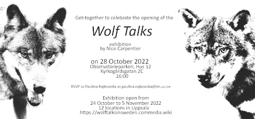 Wolf Talks in Uppsala reception photograph